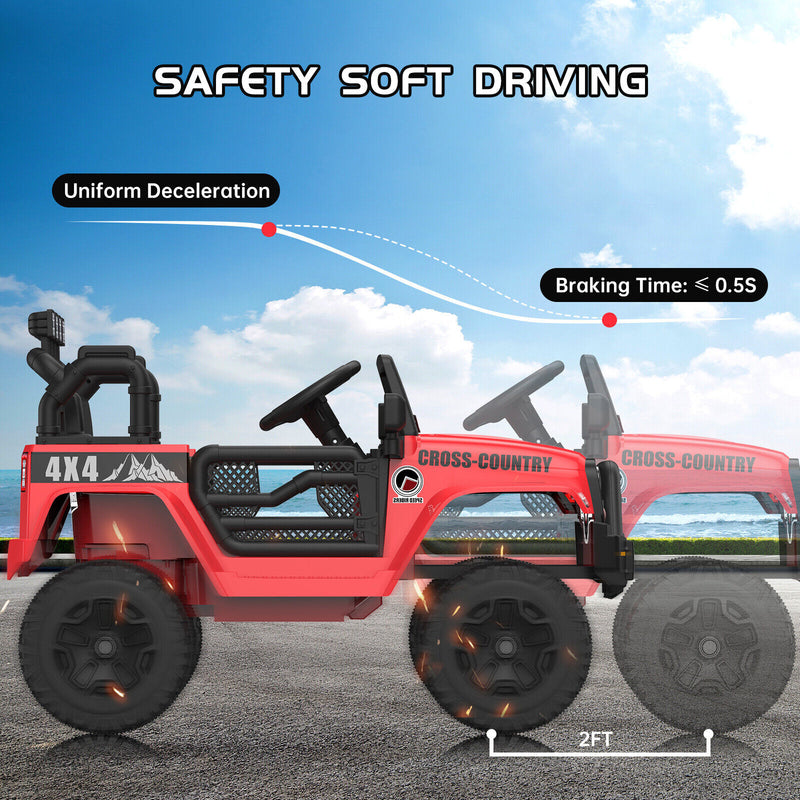 12V Battery-Powered Ride-On Electric Truck Car with Remote Control Magic Cars 8