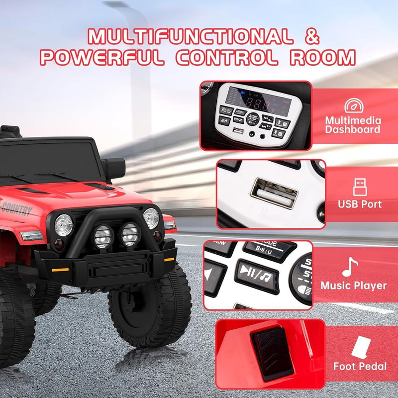 12V Battery-Powered Ride-On Electric Truck Car with Remote Control Magic Cars 9