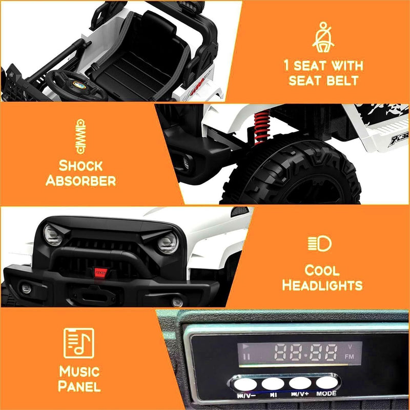 12V Electric Ride-On Truck Car for Kids with Remote Control and Music Magic Cars 10