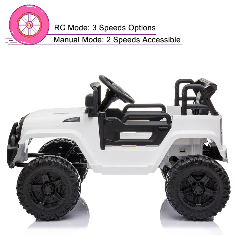 12V Kids Electric Ride-On Truck Car with Parental Remote Control Magic Cars 5