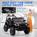 12V Kids Electric Ride-On Truck Car with Parental Remote Control Toy Vehicle Magic Cars 1
