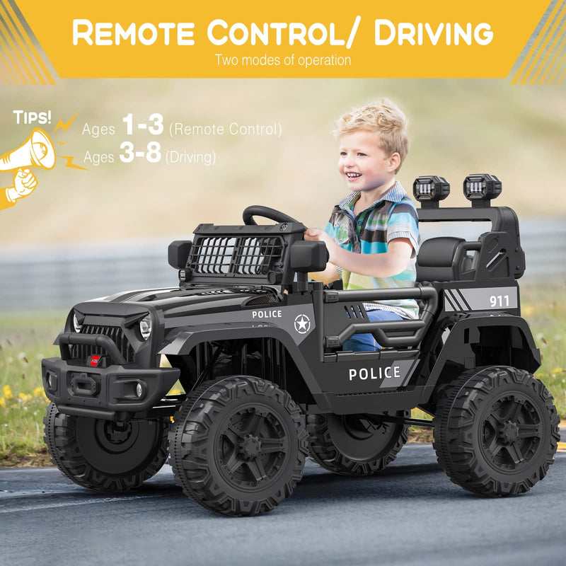 12V Kids Electric Ride-On Truck Car with Remote Control and Spring Suspension Magic Cars 8