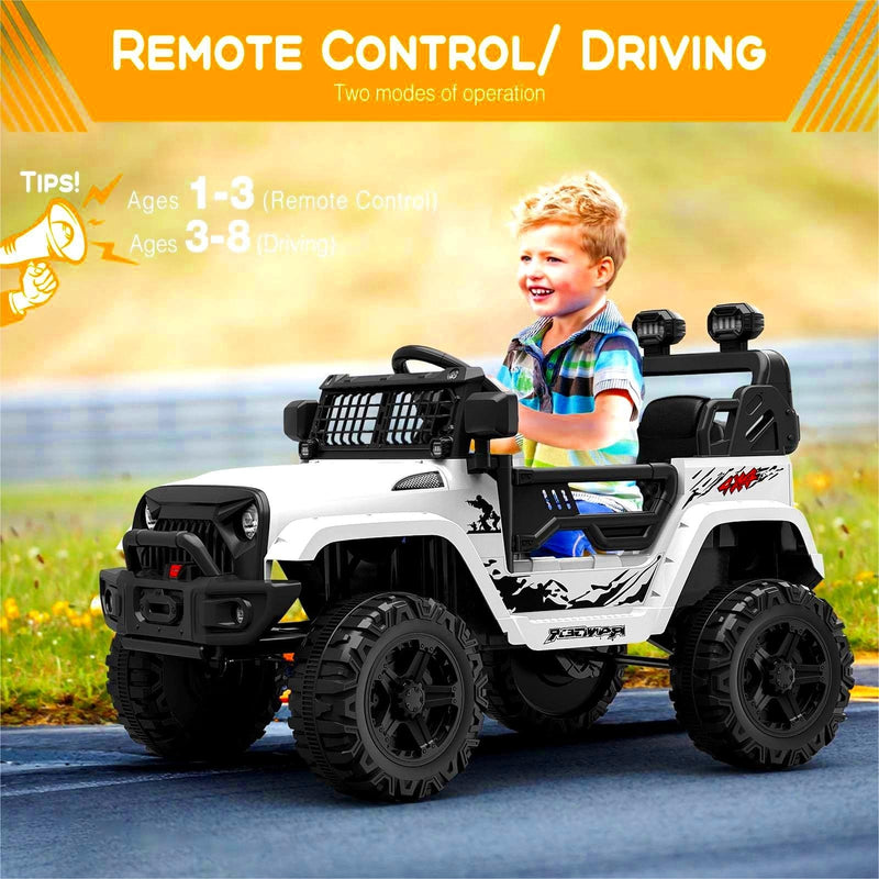 12V Kids Electric Ride-On Truck with Remote Control and Spring Suspension Magic Cars 10