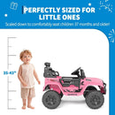 12V Electric Ride-On Truck for Kids with Remote Control and Spring Suspension - Pink Magic Cars 3
