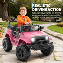 12V Electric Ride-On Truck for Kids with Remote Control and Spring Suspension - Pink Magic Cars 4