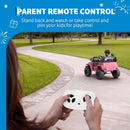 12V Electric Ride-On Truck for Kids with Remote Control and Spring Suspension - Pink Magic Cars 5