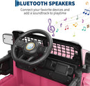 12V Electric Ride-On Truck for Kids with Remote Control and Spring Suspension - Pink Magic Cars 7