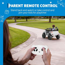 12V Electric Ride-On Truck for Kids with Remote Control and Spring Suspension - White Magic Cars 5