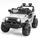 12V Electric Ride-On Truck for Kids with Remote Control and Spring Suspension - White Magic Cars 9