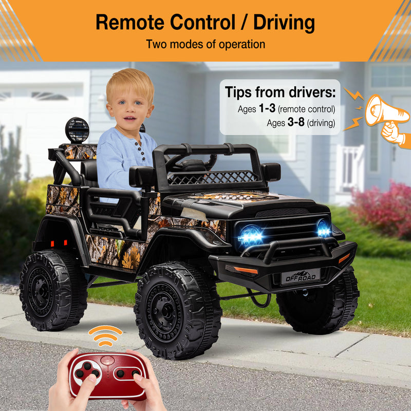 12V Electric Ride-On Truck Car with Parent Remote Control Magic Cars 16
