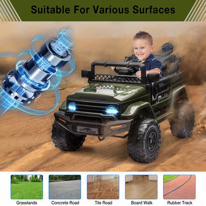 12V Electric Ride-On Truck Car with Parent Remote Control Magic Cars 4