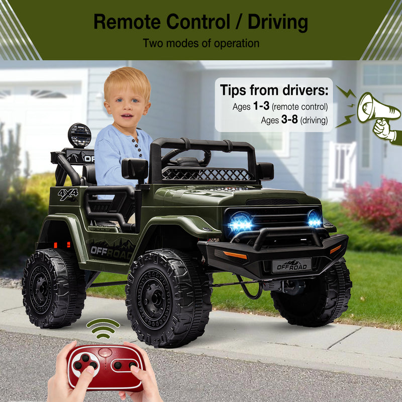12V Electric Ride-On Truck Car with Parent Remote Control Magic Cars 5