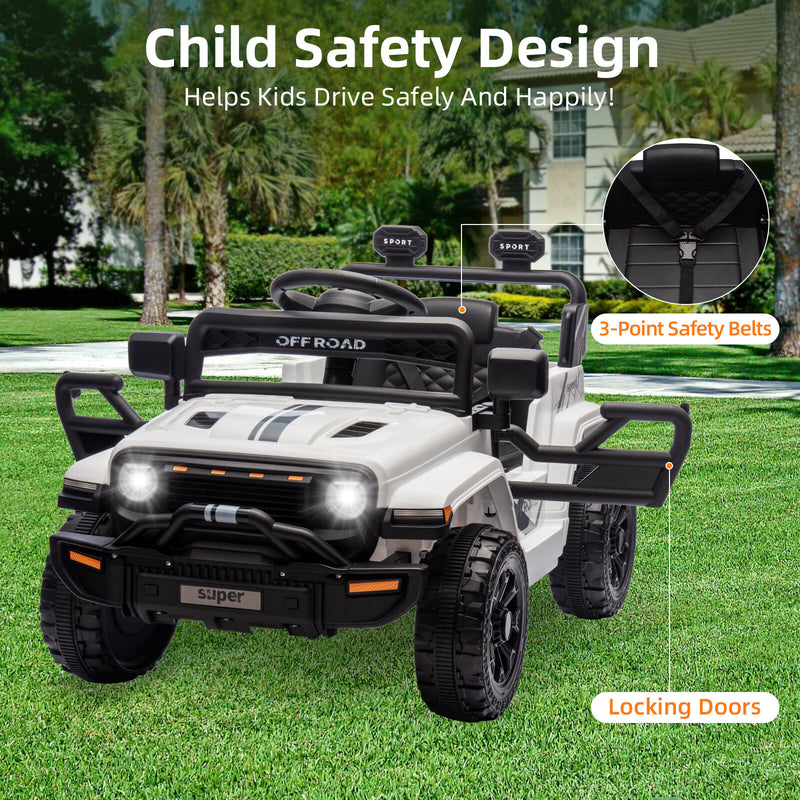 12V Ride-On Truck Car Toy with Parent Remote Control for Kids Ages 3-5 Magic Cars 18