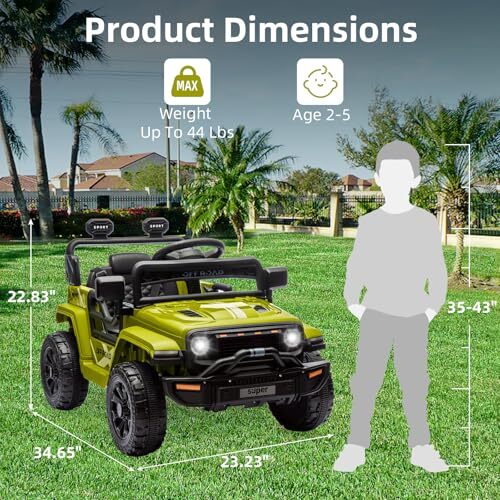 12V Ride-On Truck Car Toy with Parent Remote Control for Kids Ages 3-5 Magic Cars 2