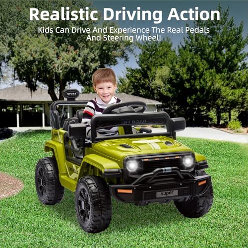 12V Ride-On Truck Car Toy with Parent Remote Control for Kids Ages 3-5 Magic Cars 3