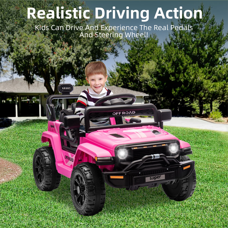 12V Ride-On Truck Car Toy with Parent Remote Control for Kids Ages 3-5 Magic Cars 7