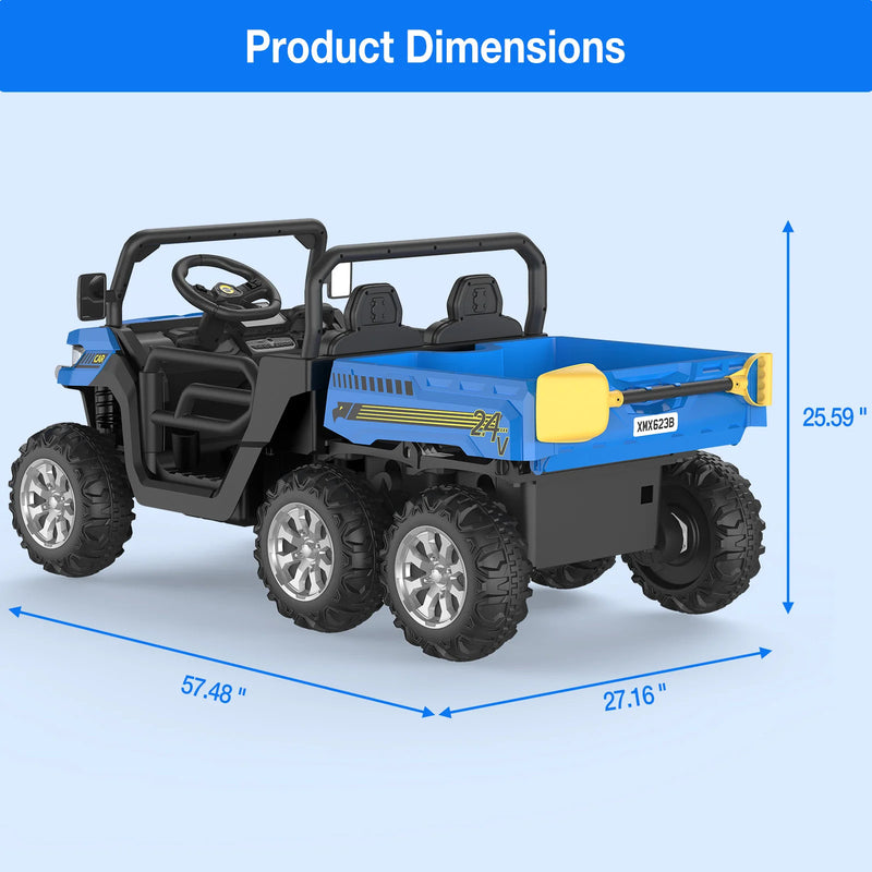 24V Kids Electric Ride-On Truck Car with Remote Control Magic Cars 3