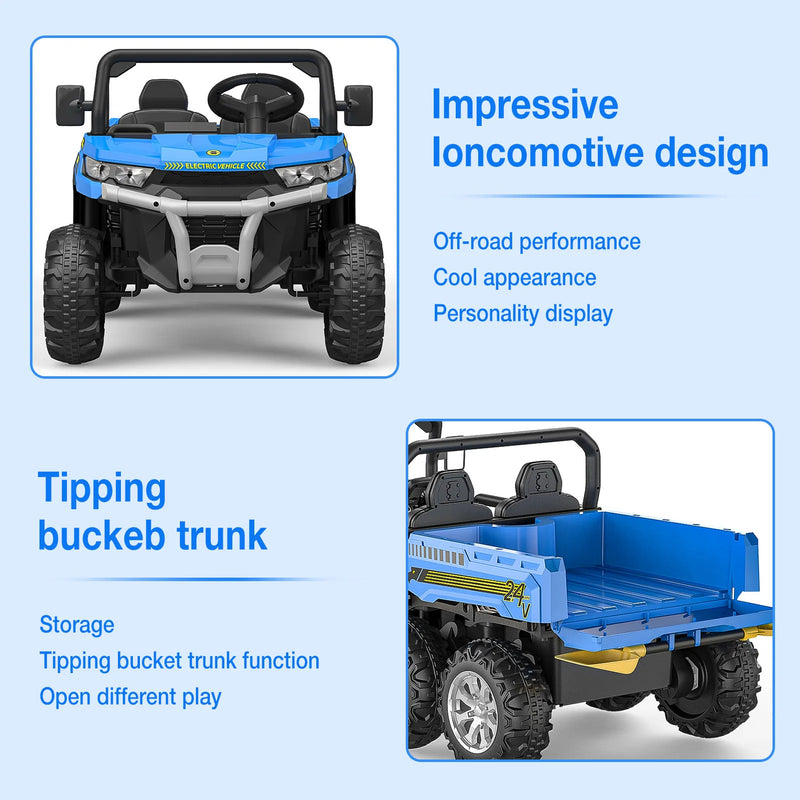 24V Kids Electric Ride-On Truck Car with Remote Control Magic Cars 5