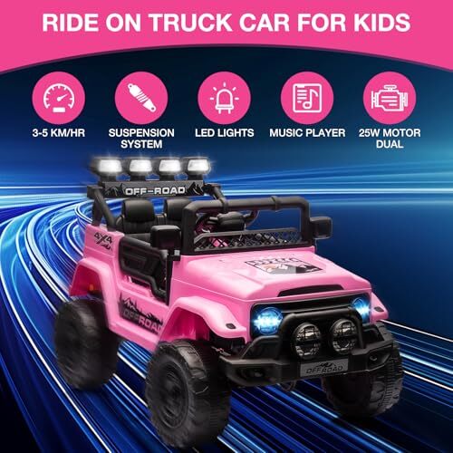 12V Electric Ride-On Truck Car for Kids with Remote Control Toy Vehicle Magic Cars 2