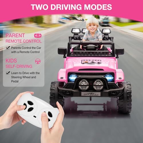 12V Electric Ride-On Truck Car for Kids with Remote Control Toy Vehicle Magic Cars 6