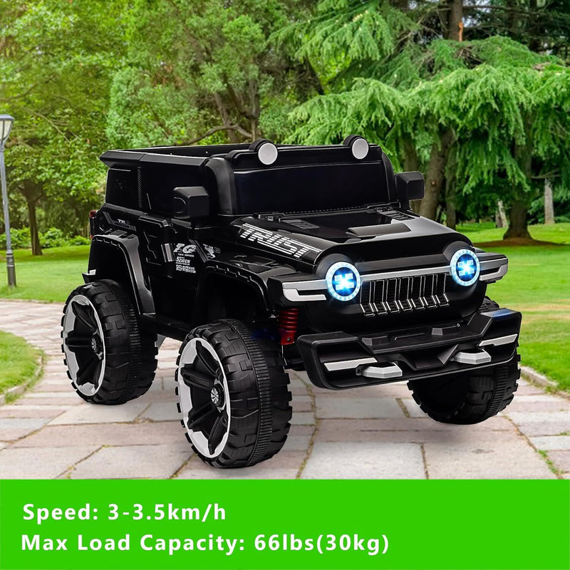12V Electric Ride-On Truck Car for Kids Ages 3+ with 2.4G Remote Control Magic Cars 11
