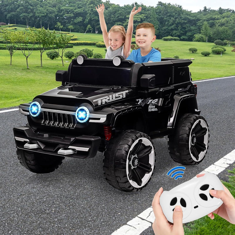 12V Electric Ride-On Truck Car for Kids Ages 3+ with 2.4G Remote Control Magic Cars 14