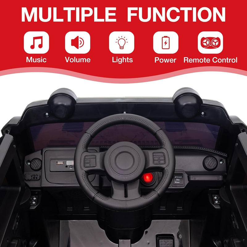 12V Electric Ride-On Truck Car for Kids Ages 3+ with 2.4G Remote Control Magic Cars 6