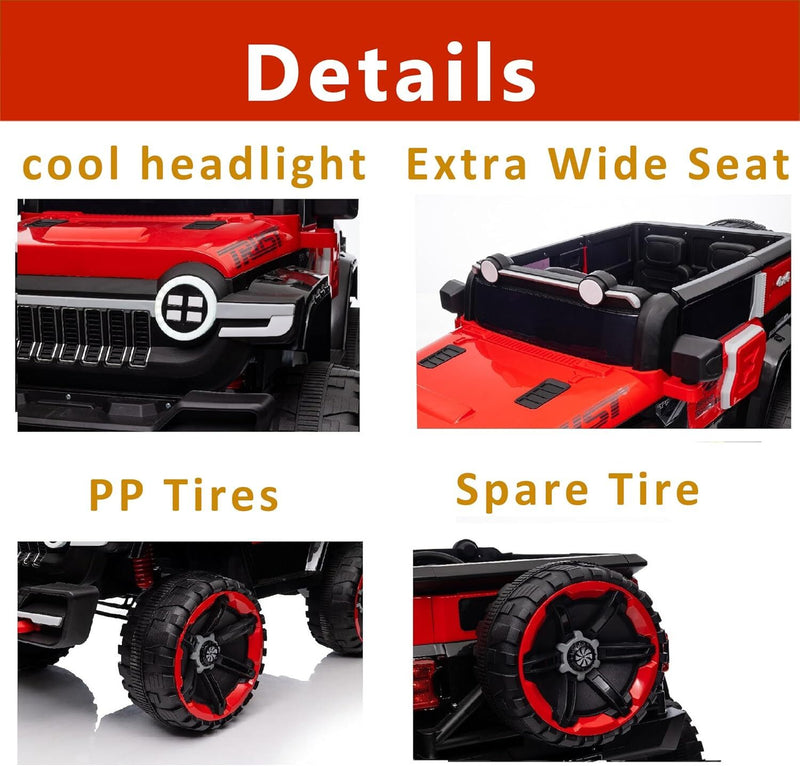 12V Electric Ride-On Truck Car for Kids Ages 3+ with 2.4G Remote Control Magic Cars 8