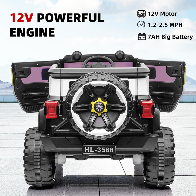 12V Electric Ride-On Truck Car for Kids Ages 3-8 with 7AH Battery Magic Cars 3