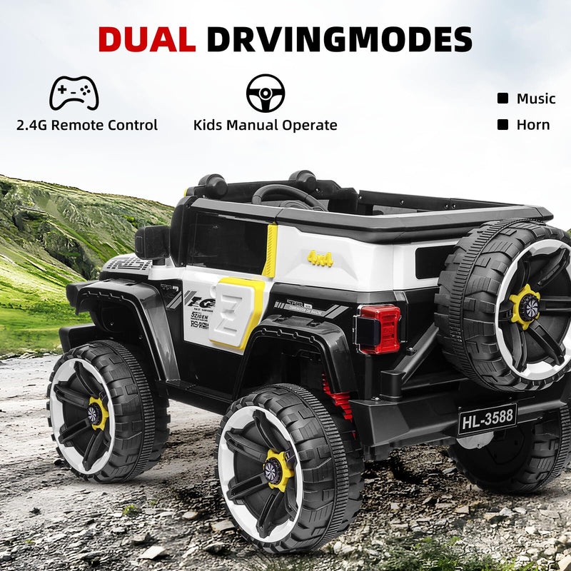12V Electric Ride-On Truck Car for Kids Ages 3-8 with 7AH Battery Magic Cars 6