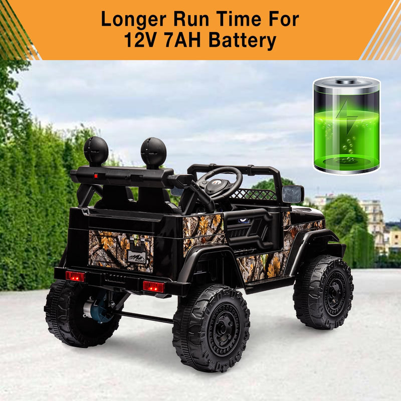 12V Battery-Powered Electric Ride-On Truck Car for Kids with Music and Remote Control Magic Cars 4