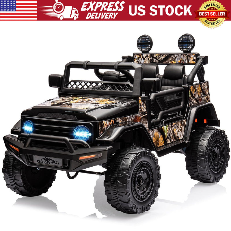 12V Battery-Powered Electric Ride-On Truck Car for Kids with Music and Remote Control Magic Cars Variant 0