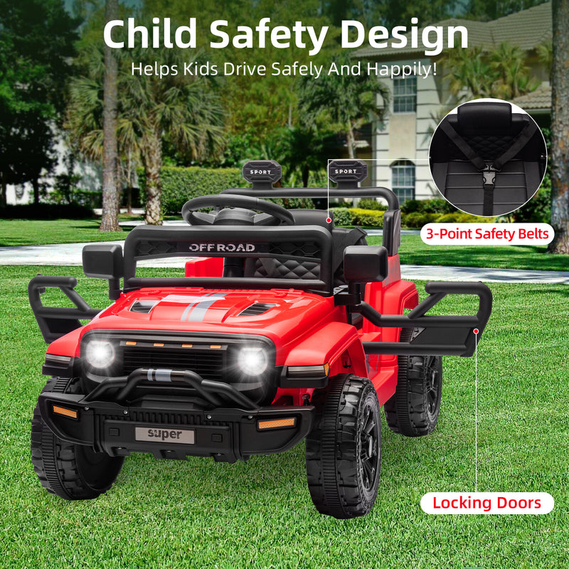 12V Battery-Powered Electric Ride-On Truck for Kids with Remote Control Magic Cars 1