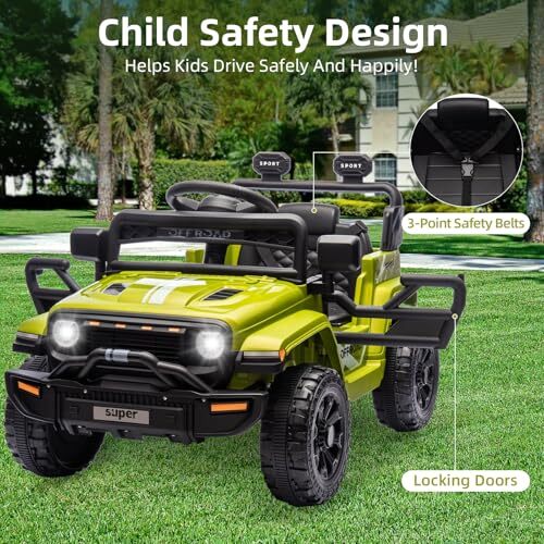 12V Battery-Powered Electric Ride-On Truck for Kids with Remote Control Magic Cars 3