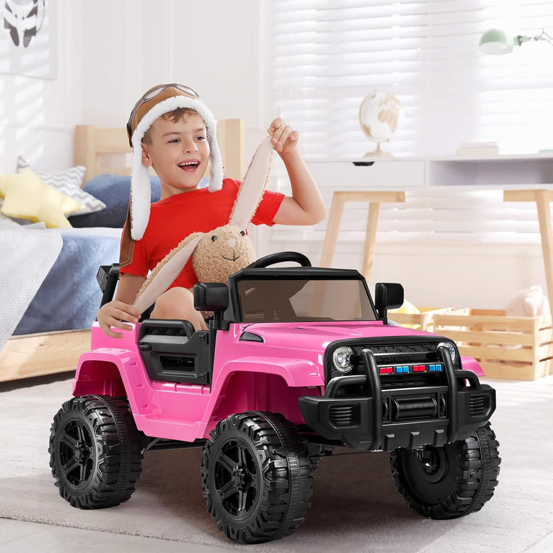 12V Battery-Powered Kids Ride-On Truck with Remote Control and 4 Wheels Magic Cars 8