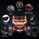 Electric 2-Seater Ride-On UTV Car with 24V 7AH Batteries and 200W Motor Licensed Can-Am Design Magic Cars 2