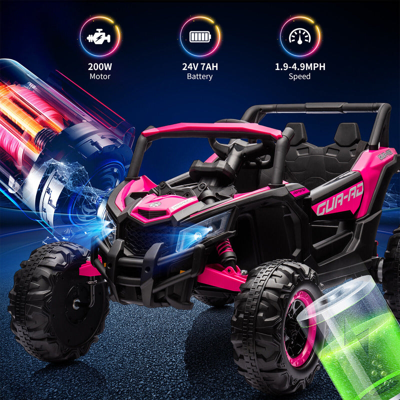 24V Battery-Powered Electric Off-Road UTV Ride-On Car with Remote Control Magic Cars 18