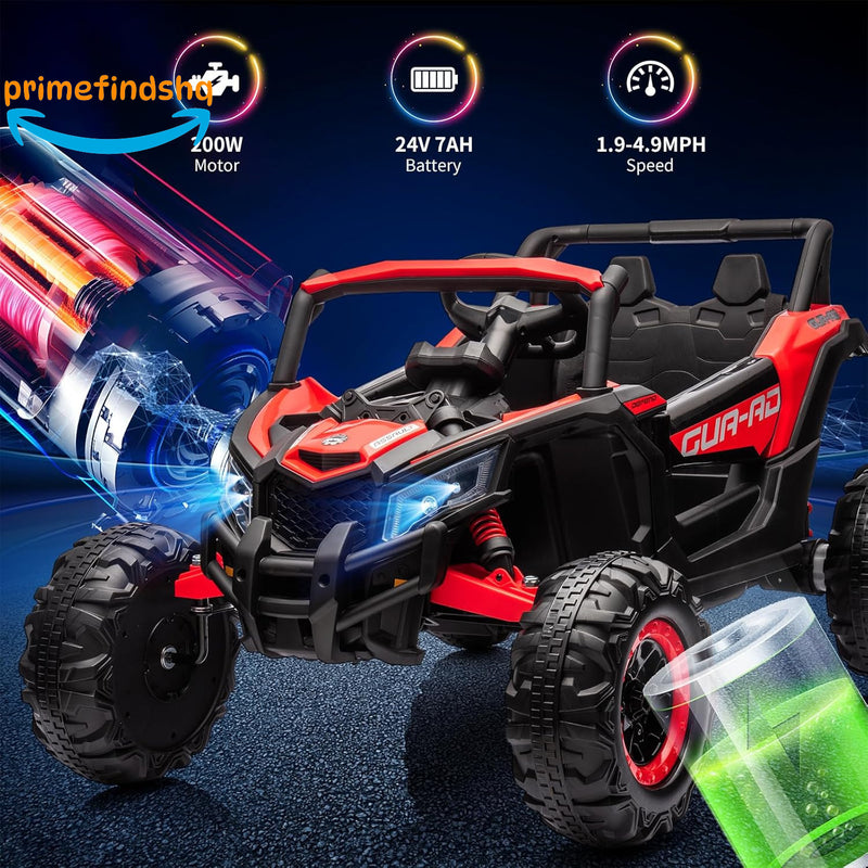 24V Battery-Powered Off-Road Ride-On UTV Car with 200W Motor and Remote Control Magic Cars 1