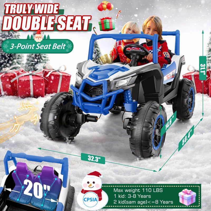 24V 4WD Off-Road Electric Ride-On UTV Car for Kids, 2-Seater with Remote Control and 4x200W Motors Magic Cars 12