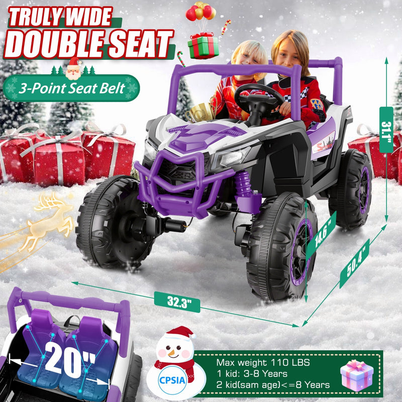 24V 4WD Off-Road Electric Ride-On UTV Car for Kids, 2-Seater with Remote Control and 4x200W Motors Magic Cars 13