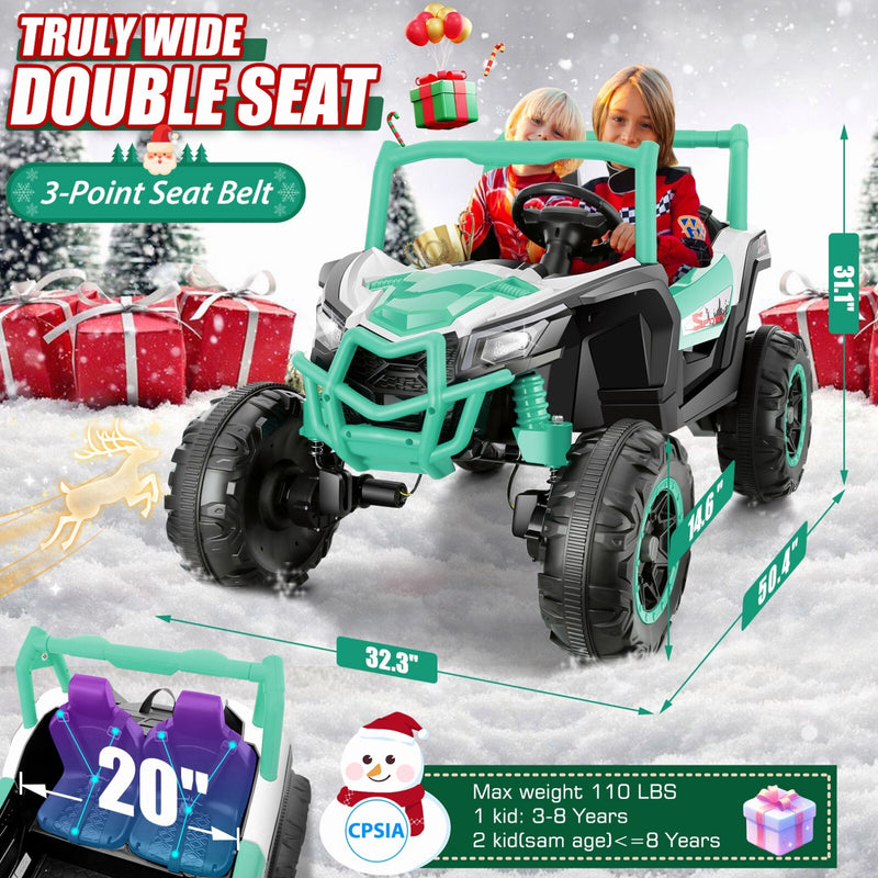 24V 4WD Off-Road Electric Ride-On UTV Car for Kids, 2-Seater with Remote Control and 4x200W Motors Magic Cars 14