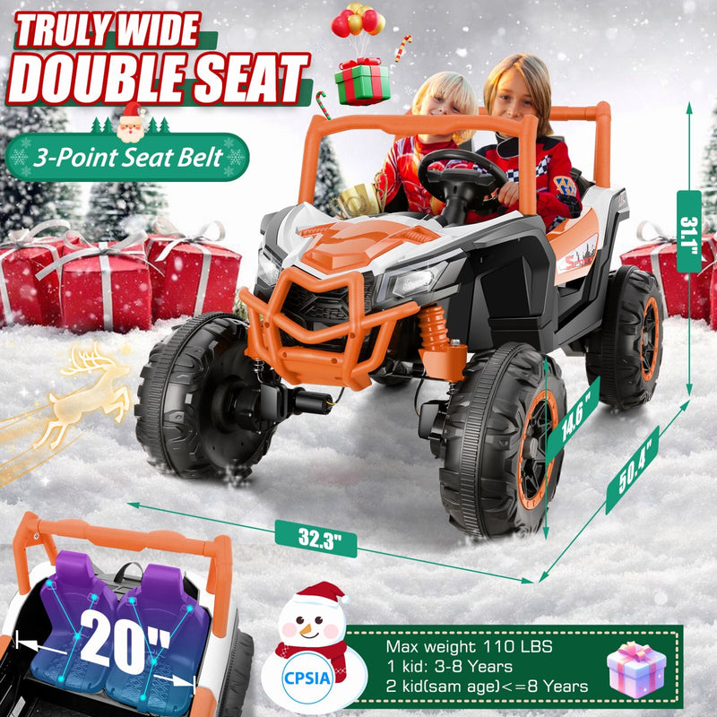 24V 4WD Off-Road Electric Ride-On UTV Car for Kids, 2-Seater with Remote Control and 4x200W Motors Magic Cars 3