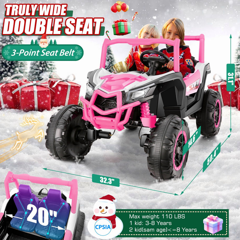 24V 4WD Off-Road Electric Ride-On UTV Car for Kids, 2-Seater with Remote Control and 4x200W Motors Magic Cars 6