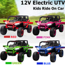 12V Battery-Powered Electric Off-Road UTV Ride-On Vehicle for Kids with Remote Control Magic Cars 1