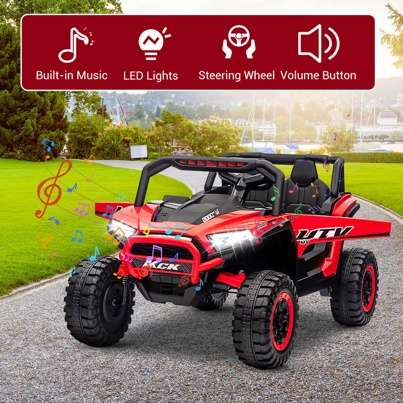 12V Battery-Powered Electric Off-Road UTV Ride-On Vehicle for Kids with Remote Control Magic Cars 2