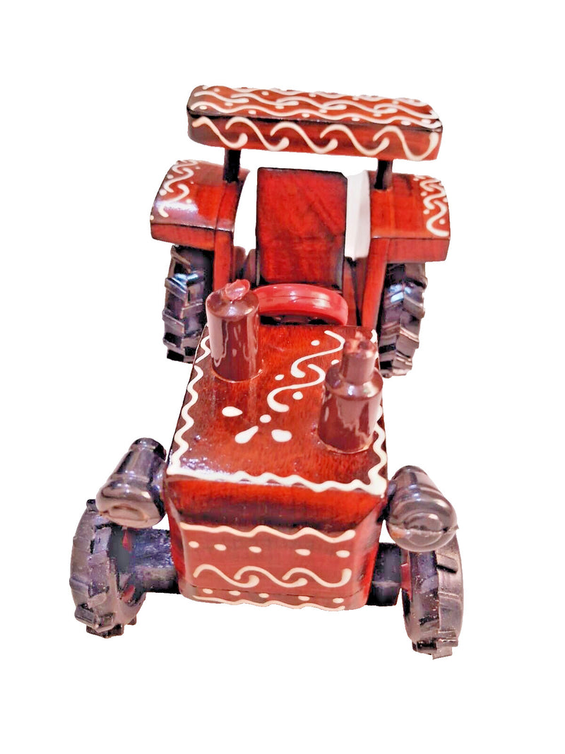 Wooden Ride-On Tractor Toy for Toddlers with 4 Wheels and Functional Design Magic Cars 5