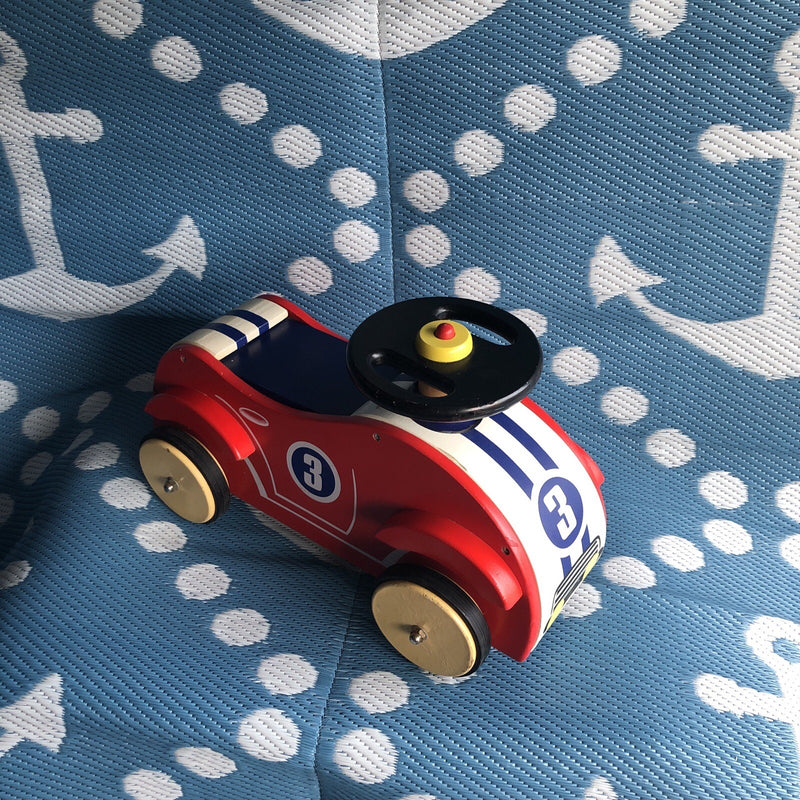 Wooden Classic Sport Ride-On Self-Push Car Magic Cars 1