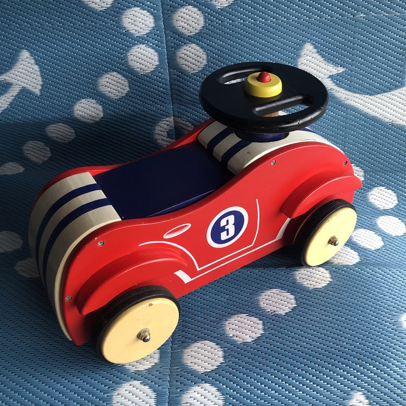 Wooden Classic Sport Ride-On Self-Push Car Magic Cars 4