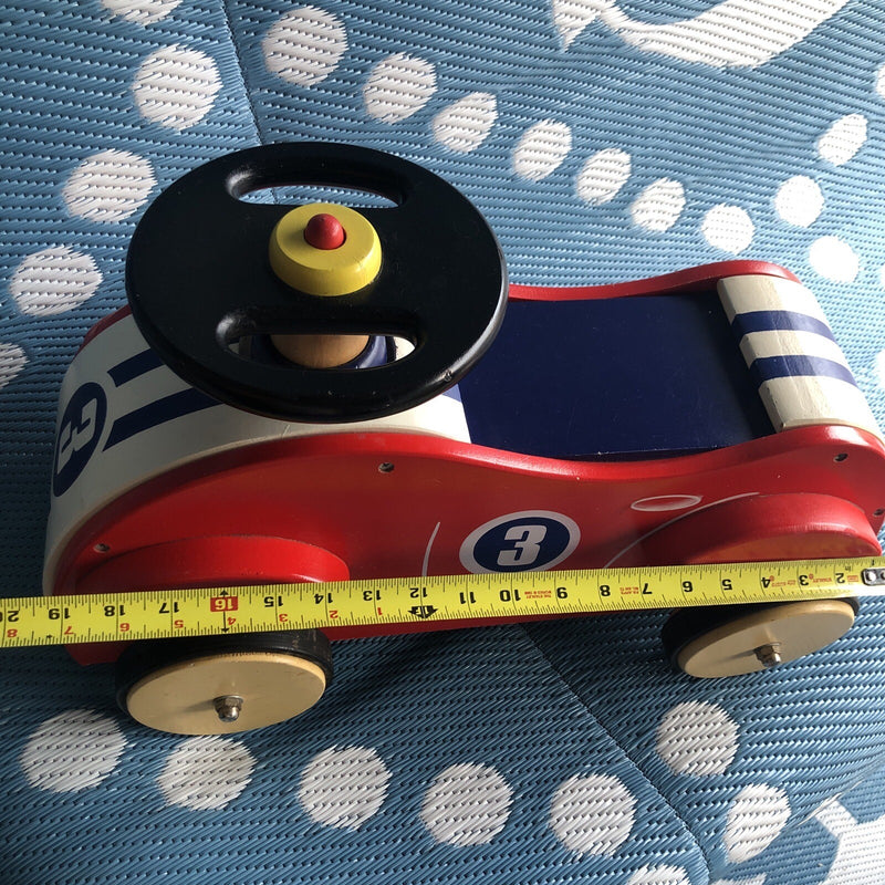 Wooden Classic Sport Ride-On Self-Push Car Magic Cars 8