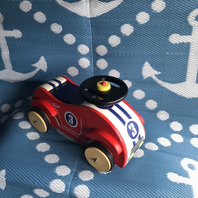 Wooden Classic Sport Ride-On Self-Push Car Magic Cars Variant 0